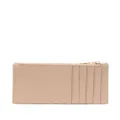 Saint Laurent quilted pebbled leather wallet - Neutrals