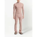 Dion Lee Angled ribbed flared trousers - Pink
