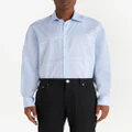 ETRO barcode-print cotton shirt - Blue