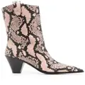 Aquazzura Boogie Cowboy heeled booties - Pink