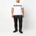 Alexander McQueen logo-print short-sleeved T-shirt - White