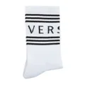 Versace intarsia-knit ankle socks - White