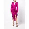 Veronica Beard Weiss draped midi-dress - Purple