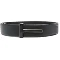 TOM FORD logo-buckle leather belt - Black