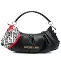 Love Moschino logo-plaque tote bag - Black