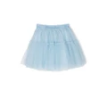 Monnalisa logo-waistband tutu skirt - Blue