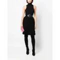Christian Dior Pre-Owned 1990s flared-hem knitted skirt - Black