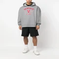Versace appliqué logo hoodie - Grey
