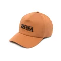 Zegna embroidered-logo baseball cap - Brown