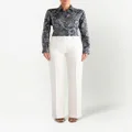 ETRO high-rise staight-leg trousers - White