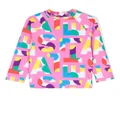 Stella McCartney Kids logo-print rashguard top - Pink