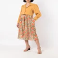 Clube Bossa Pavlova floral-print skirt - Orange