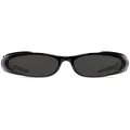 Balenciaga Eyewear Reverse Xpander rectangle-frame sunglasses - Black