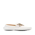 Tod's chain-link detail loafers - White