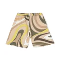 PUCCI Junior patterned elasticated shorts - Green