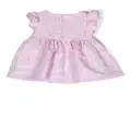 PUCCI Junior patterned flared mini dress - Pink