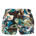 ETRO abstract-print drawstring swim shorts - Brown