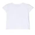 Monnalisa graphic-print crystal-embellished T-shirt - White