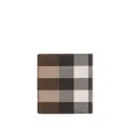 Burberry checked folding card case - Brown