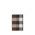 Burberry checked folding card case - Brown