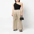 Karl Lagerfeld wide-leg cotton trousers - Neutrals