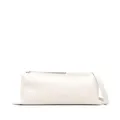 Jil Sander logo-detail leather shoulder bag - White