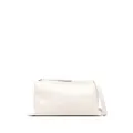 Jil Sander logo-detail leather shoulder bag - White
