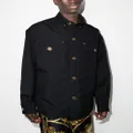 Versace Gabardine wool shirt jacket - Black