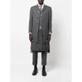 Thom Browne 4-Bar Stripe elongated blazer - Grey