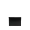Jil Sander engraved-logo leather wallet - Black