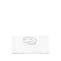 Diesel Julie logo-plaque leather wallet - White