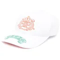 Philipp Plein embroidered-logo detail baseball cap - White