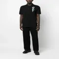 Philipp Plein logo-patch polo shirt - Black
