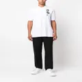 Philipp Plein Hawaii embroidered cotton polo shirt - White