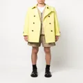 Mackintosh belted double-breasted trench coat - Yellow
