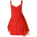 Carolina Herrera tulle-bow sleeveless minidress - Red