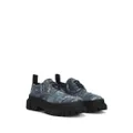 Dolce & Gabbana patchwork-detail lace-up loafers - Blue