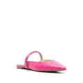 Michael Kors crocodile-embossed leather mules - Pink