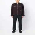 OAMC zip-up shirt jacket - Brown