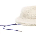 sacai textured wool bucket hat - White