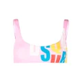Dsquared2 graphic logo-print bikini top - Pink