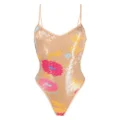 Dsquared2 sequin-embellished swimsuit - Neutrals