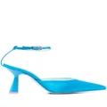 Chiara Ferragni pointed ankle-strap pumps - Blue