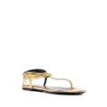 TOM FORD thong-strap leather sandals - Gold