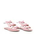Giambattista Valli bow-detail flat sandals - Pink