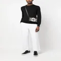 Zegna crew-neck cashmere-silk jumper - Black
