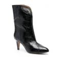 ISABEL MARANT 70mm leather boots - Black