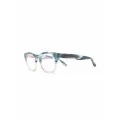 Thierry Lasry Dystopy square glasses - Blue