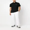 Karl Lagerfeld Ikonik embroidered polo shirt - Black