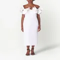 Carolina Herrera bow-detail strapless midi dress - White
